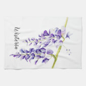 Watercolor Wisteria Locarno Geschirrtuch (Horizontal)