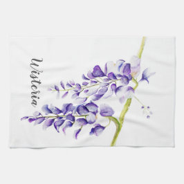 Watercolor Wisteria Locarno Geschirrtuch