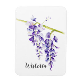 Watercolor Wisteria Locarno Magnet