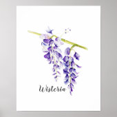 Watercolor Wisteria Locarno Poster (Vorne)