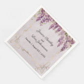Watercolor Wisteria Lounge Serviette (Ecke)