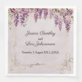 Watercolor Wisteria Lounge Serviette (Vorderseite)