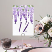 Watercolor Wisteria Personalisierte Tischnummer