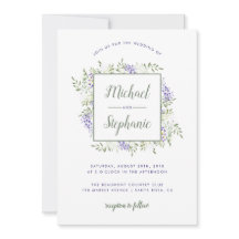 Watercolor Wisteria Rahmen Hochzeit Einladung