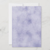 Watercolor Wisteria Rahmen Hochzeit Einladung (Rückseite)