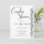 Watercolor Wisteria tree Couples Dusche Einladung (Stehend Vorderseite)