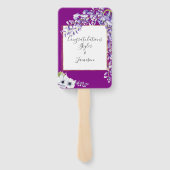 Watercolor Wisteria Wedding Program Fächer (Rückseite)