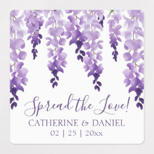 Watercolor Wisteria Wedding Spread The Liebe Scrip Etiketten
