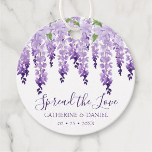 Watercolor Wisteria Wedding Spread The Liebe Scrip Geschenkanhänger