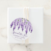 Watercolor Wisteria Wedding Spread The Liebe Scrip Geschenkanhänger (Beispiel)