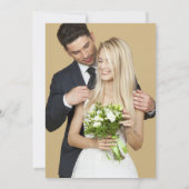 Watercolor Wldflowers Meadow & Add Photo Wedding Einladung (Rückseite)