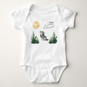 Watercolor-Wolf-Baby-Party  Baby Strampler