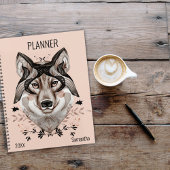 Watercolor Wolf Custom Planer