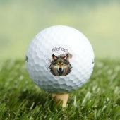 Watercolor Wolf Earths Tones Golfball (Insitu T-Shirt)