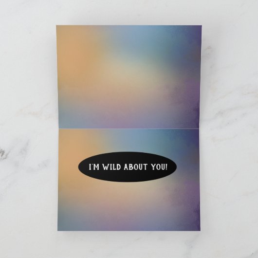 Watercolor Wolf Pack Karte (Innenseite)