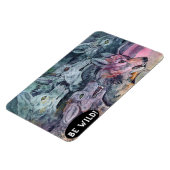 Watercolor Wolf Pack Magnet (Linke Seite)