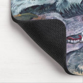 Watercolor Wolf Pack Mousepad (Ecke)