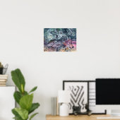 Watercolor Wolf Pack Poster (Heimbüro)