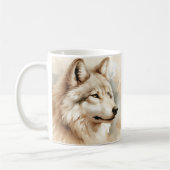 Watercolor Wolf Spirit - Mystical Wildlife Kaffeetasse (Links)