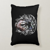 Watercolor Wolf Wild Spirit Animal Dekokissen (Vorderseite(Vertikal))