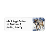 Watercolor Wolf Wolves Tierwelt Kunst, Dichtung un (Vorne)