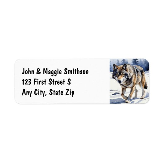 Watercolor Wolf Wolves Tierwelt Kunst, Dichtung un (Vorne)