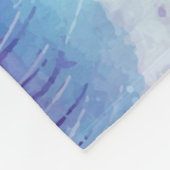 Watercolor Wolves Fleece Blanket (Ecke)