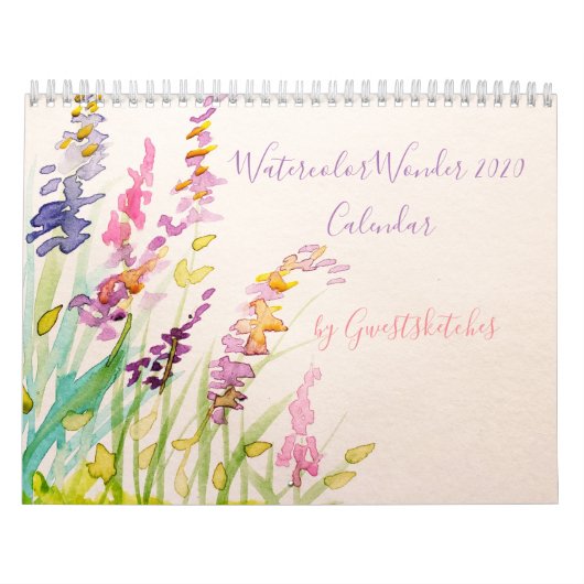 Watercolor Wonder 2020 Kalender von Gwestsketches (Titelbild)