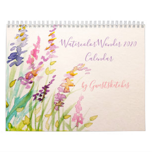 Watercolor Wonder 2020 Kalender von Gwestsketches