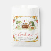 Watercolor Woodland Animals Geburtstag Geschenktütchen (Vorderseite)