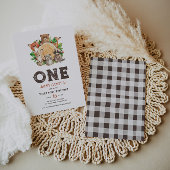 Watercolor Woodland Animals Happy Camper Geburtsta Einladung