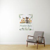 Watercolor Woodland Animals Wandteppich (Beispiel)