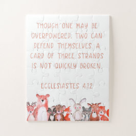 Watercolor Woodland Baby Animal Kinderzimmer Art P Puzzle