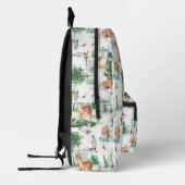 Watercolor Woodland Baby Animal Muster Bedruckter Rucksack (Links)