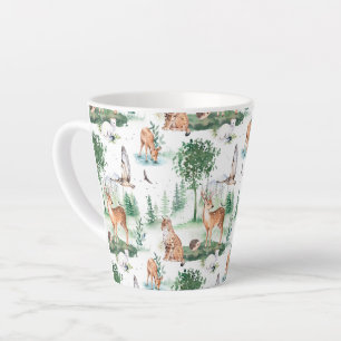Watercolor Woodland Baby Animal Muster Milchtasse