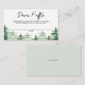 Watercolor Woodland Babydusche Windelwindeln Begleitkarte (Vorne/Hinten)