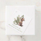 Watercolor Woodland Bear Baby Dusche Geschenkanhänger (Beispiel)