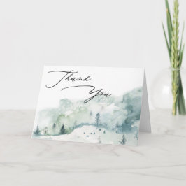 Watercolor Woodland Foods Foto Vielen Dank Dankeskarte