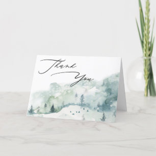 Watercolor Woodland Foods Foto Vielen Dank Dankeskarte