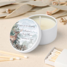 Watercolor Woodland Forest Stag Kinderdusche