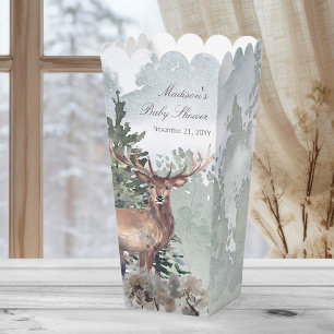 Watercolor Woodland Forest Stag Kinderdusche Geschenkschachtel