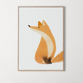 Watercolor Woodland Fox Room Dekoration