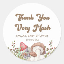 Watercolor Woodland Mushroom Kinderdusche Favorite