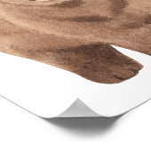 Watercolor Woodland niedlich Bären Kinderzimmer Zi Poster (Ecke)