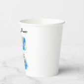 Watercolor Woodland Owl Babydusche Pappbecher (Links)