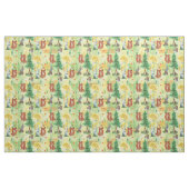 Watercolor Woodland Rabbit ,Hedgehog,fox Stoff (Fat Quarter (45,7 x 55,9 cm))