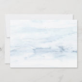 Watercolor Woodland String LightWedding Einladung (Rückseite)