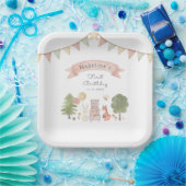 Watercolor Woodland | Waldfreunde Pappteller (Party)