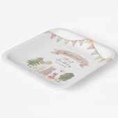 Watercolor Woodland | Waldfreunde Pappteller (Gewinkelt)