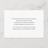 Watercolor Woodland Wedding Insert Details Card (Rückseite)